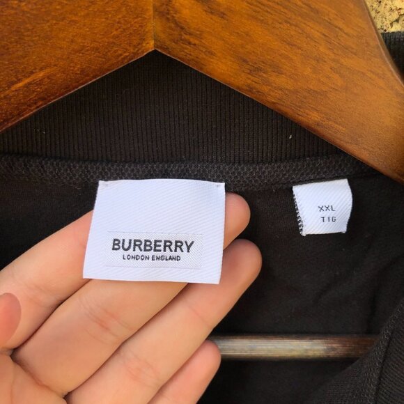 Burberry London Novacheck Collar Button Up Shirt XXL Black - Picture 10 of 11